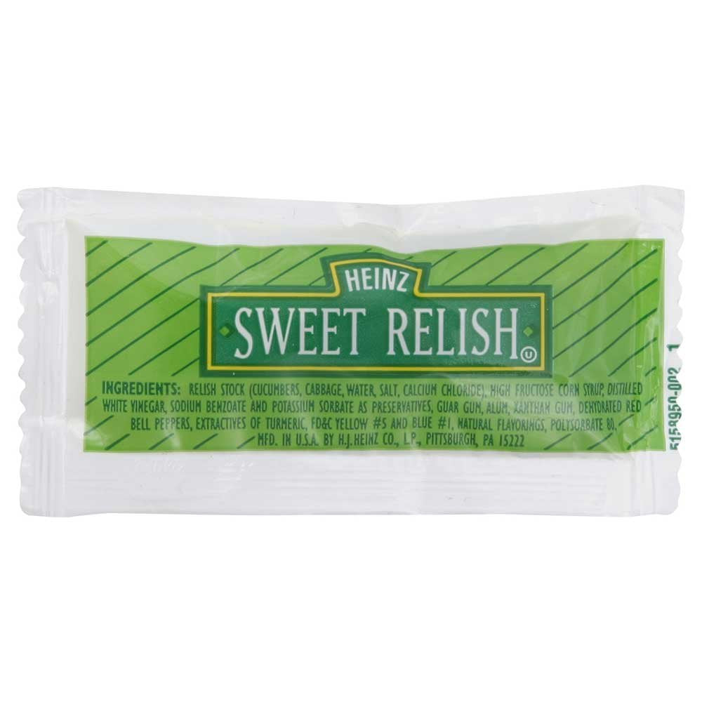 Sweet Relish Single Serve 200 Case 9 Gram by HEINZ – Pack of 200, Model 531800