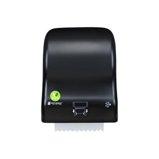 Ecologic Simplicity Recycled Plastic Manual Paper Towel Dispenser by San Jamar – ecoLogic, Acrylonitrile Butadiene Styrene, Black, Model T740