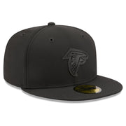 Men's Black Atlanta Falcons 2026 Sideline 59FIFTY Fitted Hat by New Era – 7 5/8, 84% Polyester/16% Elastane, Atlanta Falcons, Black, Model 26 Nfl Sideline 59fifty Cw