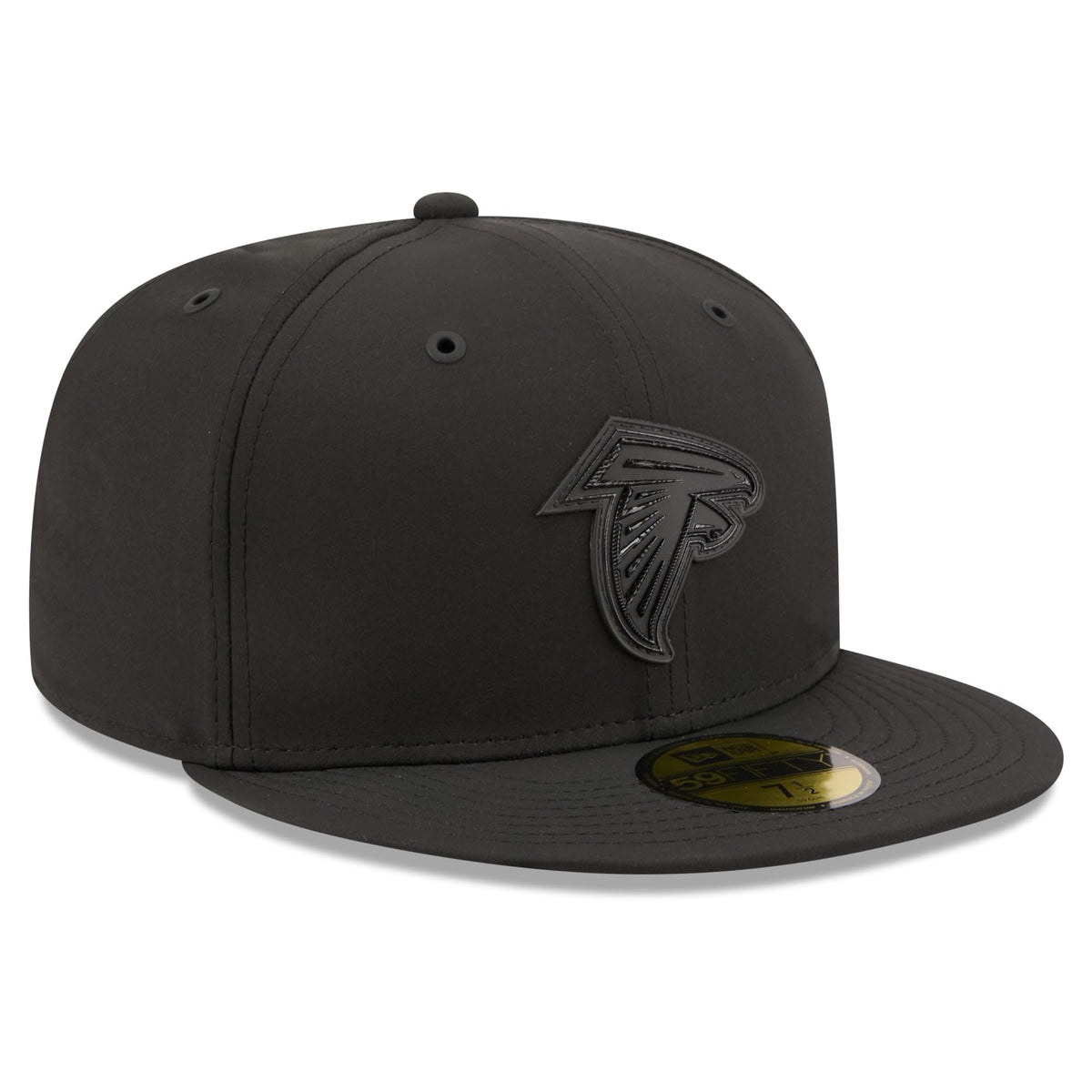 Men's Black Atlanta Falcons 2026 Sideline 59FIFTY Fitted Hat by New Era – 7 5/8, 84% Polyester/16% Elastane, Atlanta Falcons, Black, Model 26 Nfl Sideline 59fifty Cw