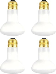 R20 60W Popcorn Machine Bulb 4-Pack, E26 Dimmable 2700K Food Warming Bulb Replacement Compatible with S4886 for Paragon Great Northern Cuisinart, Shatterproof Coated