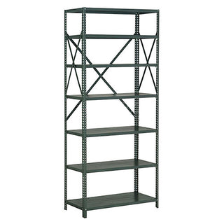 Global Industrial 7 Shelf – 18 Ga Open Steel Shelving Unit, 36" W x 18" D x 85" H, Gray
