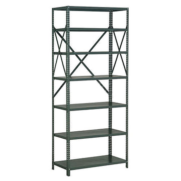 Global Industrial 7 Shelf – 18 Ga Open Steel Shelving Unit, 36" W x 18" D x 85" H, Gray