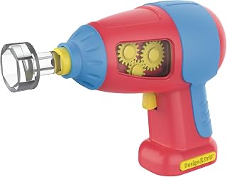 Educational Insights Design & Drill Power Drill Compatible with All Sets, Real Working, Kid-Friendly Toy Tool