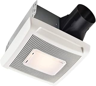 Broan-NuTone A110L Ventilation Fan with Light and Roomside Installation, 110 CFM, 1.3 Sones, White