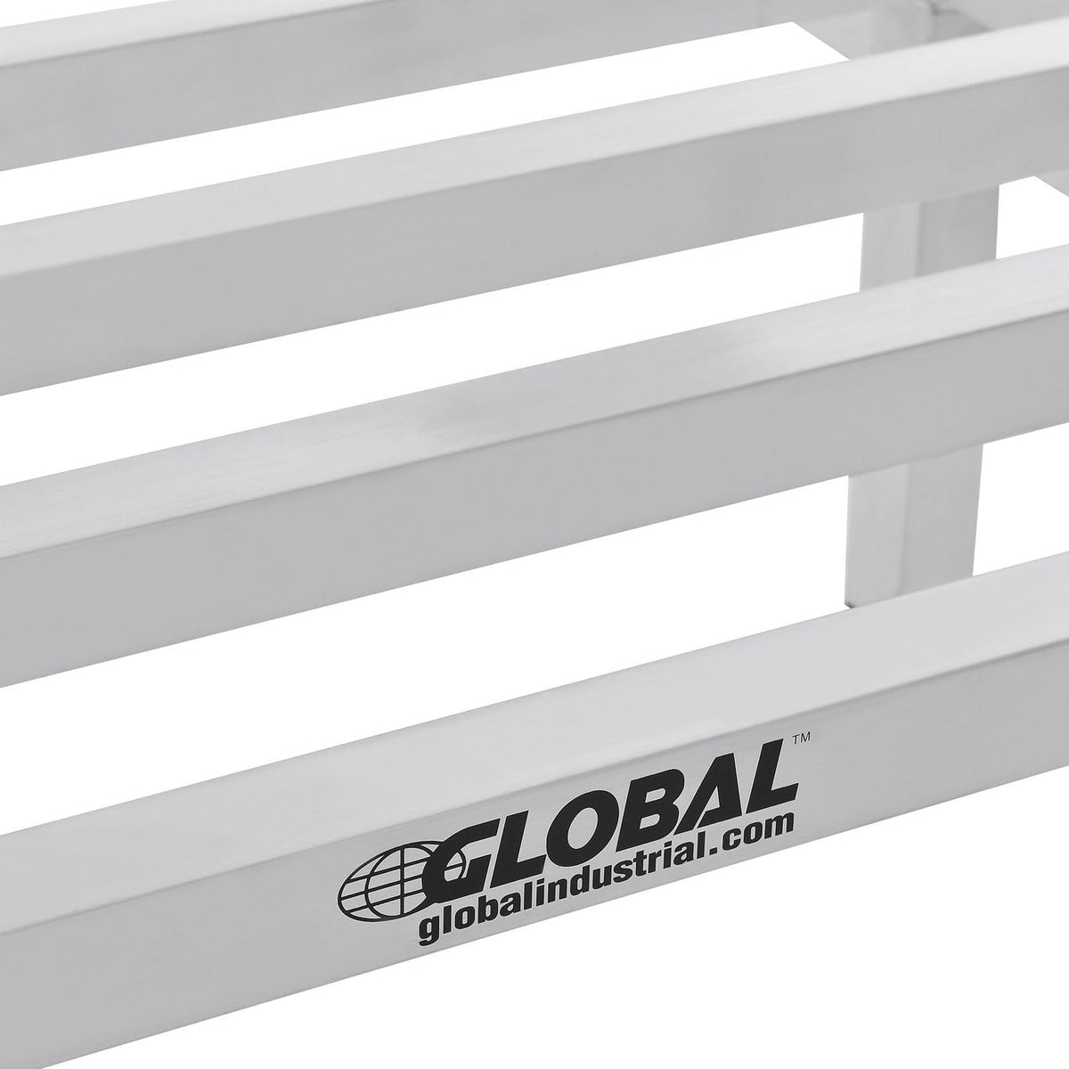 Aluminum Dunnage Rack by Global Industrial – 24" W x 18" D x 12" H, Aluminum, Silver, Model DR-241812
