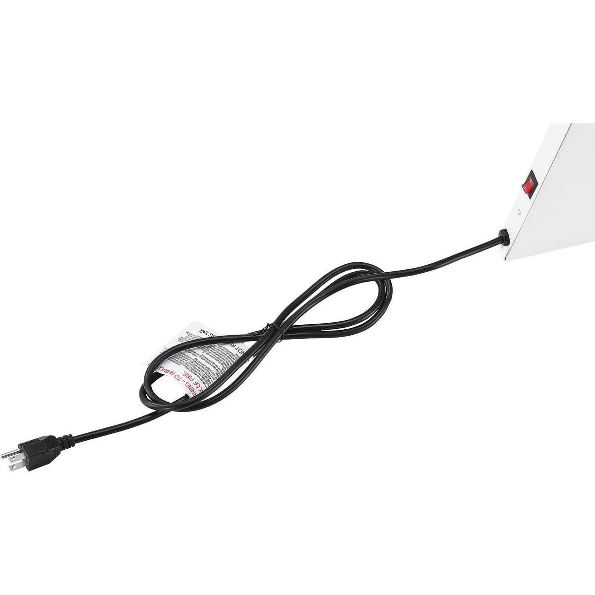 Under the Desk Radiant Panel Heater by Global Industrial – 1.06"L x 22.44"W x 14.88"H, Cold Rolled Steel, White, Model PH-808