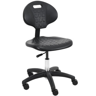 Deluxe Chrome & Firm Polyurethane Foam Chair 5" of Height Adjustment (16"-21" Seat Ht). 450 lb Capacity. for Automotive by BenchPro – Model LNSU-N