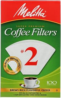 Melitta 6 cups White Cone Coffee Filter 100 pk (pack of 2)