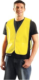OccuNomix X-Large Hi-Viz Yellow And Yellow Mesh Vest With Front Hook And Loop Closure