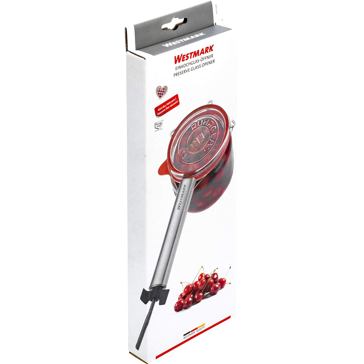 Glass Jar Opener by Westmark – Polypropylene, Silver, Model 10522260