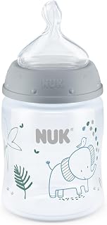 NUK Smooth Flow Anti Colic Baby Bottle, 5 oz, Elephant