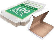 SCT 1405 Clay Coated Kraft Paperboard White Pizza Box, 9" Length x 9" Width x 1-1/2" Height (Case of 100)