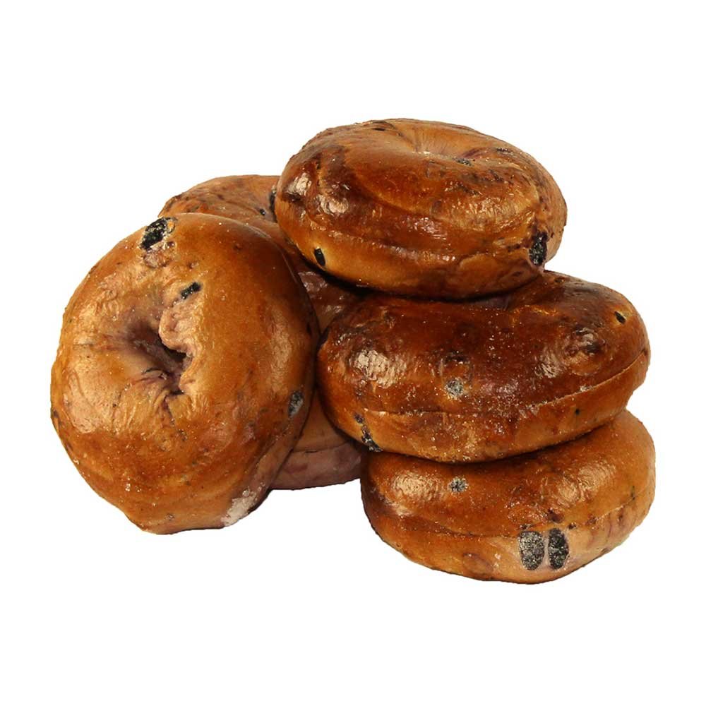 Sliced Blueberry Bagel by Just Bagels – 8-6 EACH, Pack of 48
