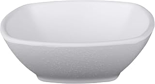 Elite Global Solutions JW1505-W Square Bowl, 5" sq. x 1 5/8" h., Melamine, White (Pack of 6)