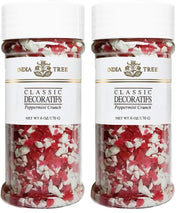 Peppermint Crunch by India Tree – 6 Ounce (Pack of 2), Red & White, Pack of 2
