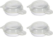 Nordic Ware 4-3/4 in. W x 6-21/32 in. L Clear Microwave Egg N' Muffin Breakfast Pan