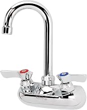 Krowne 10-400L Low Lead Faucet, Splash Mount, 4 Centers, Gooseneck, NSF by Krowne