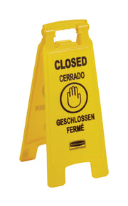 Rubbermaid Commercial Products Yellow 2-Sided / 26 inch / Closed Sign Signs
