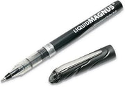 AbilityOne 7520014612664 - Liquid Magnus® Rollerball Pen - Fine Point Arrowhead - 0.7mm - Black Ink - 12 units