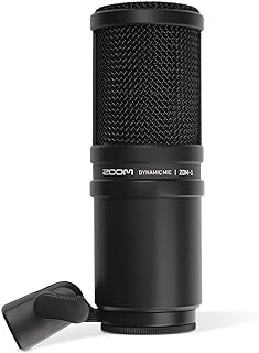 Zoom ZDM-1 Dynamic Microphone for Podcasts, Voice-Overs, Vocals, and More, High SPL Capability, Sturdy Metal Body, and Large Diaphragm