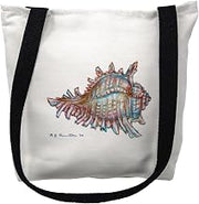 Betsydrake TY094G 18 x 18 in. Conch Tote Bag - Large Black