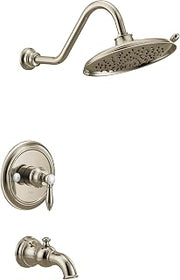 Moen UTS33103NL Weymouth M-CORE 3-Series 1-Handle Tub and Shower Trim Kit, Valve Required, Polished Nickel