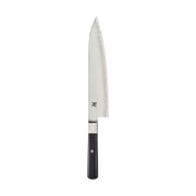 Koh 9.5" Chef's Knife Black/Stainless Steel by MIYABI – 9.5", FC61 Steel, Black, Model 33951-243