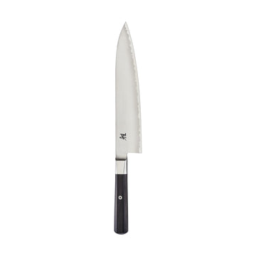 Koh 9.5" Chef's Knife Black/Stainless Steel by MIYABI – 9.5", FC61 Steel, Black, Model 33951-243