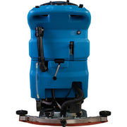 Automatic Self-Propelled Walk-Behind Floor Scrubber by Global Industrial – 21.67"W x 40.56"H, 15.0 gallons, Plastic, Blue, Model T55/50 BT