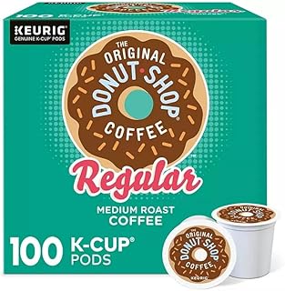 The Original Donut Shop Regular K-Cups, Medium Roast Coffee Pods, 100 Count