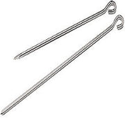 PADERNO World Cuisine Stainless Steel Skewers (Set of 10), Gray