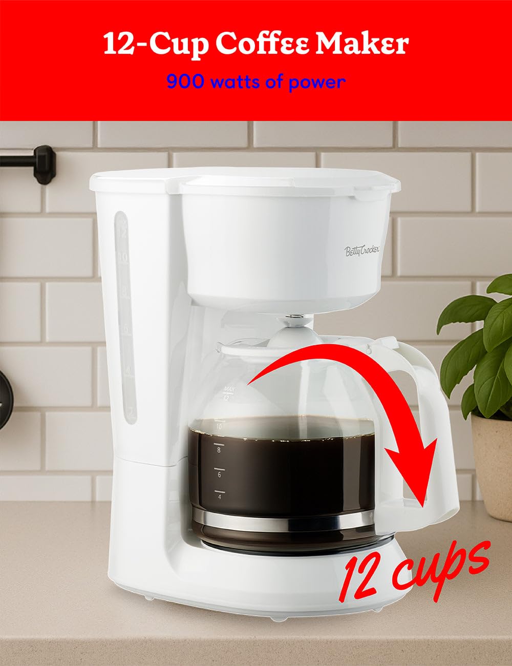 Betty Crocker White / 12-Cup / 60.0 ounces Coffee Machines