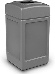 Commercial Zone Products 732103 Square Waste Container,Gray,42 Gallon