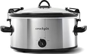 Crock-Pot Cook N Carry Oval Manual Portable Slow Cooker, Silver, 6-Quart