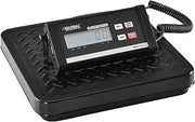 Digital Shipping Scale with AC Adapter, 400 Lb x 0.5 Lb, 12"W x 12"L