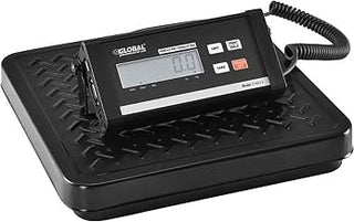 Digital Shipping Scale with AC Adapter, 400 Lb x 0.5 Lb, 12"W x 12"L