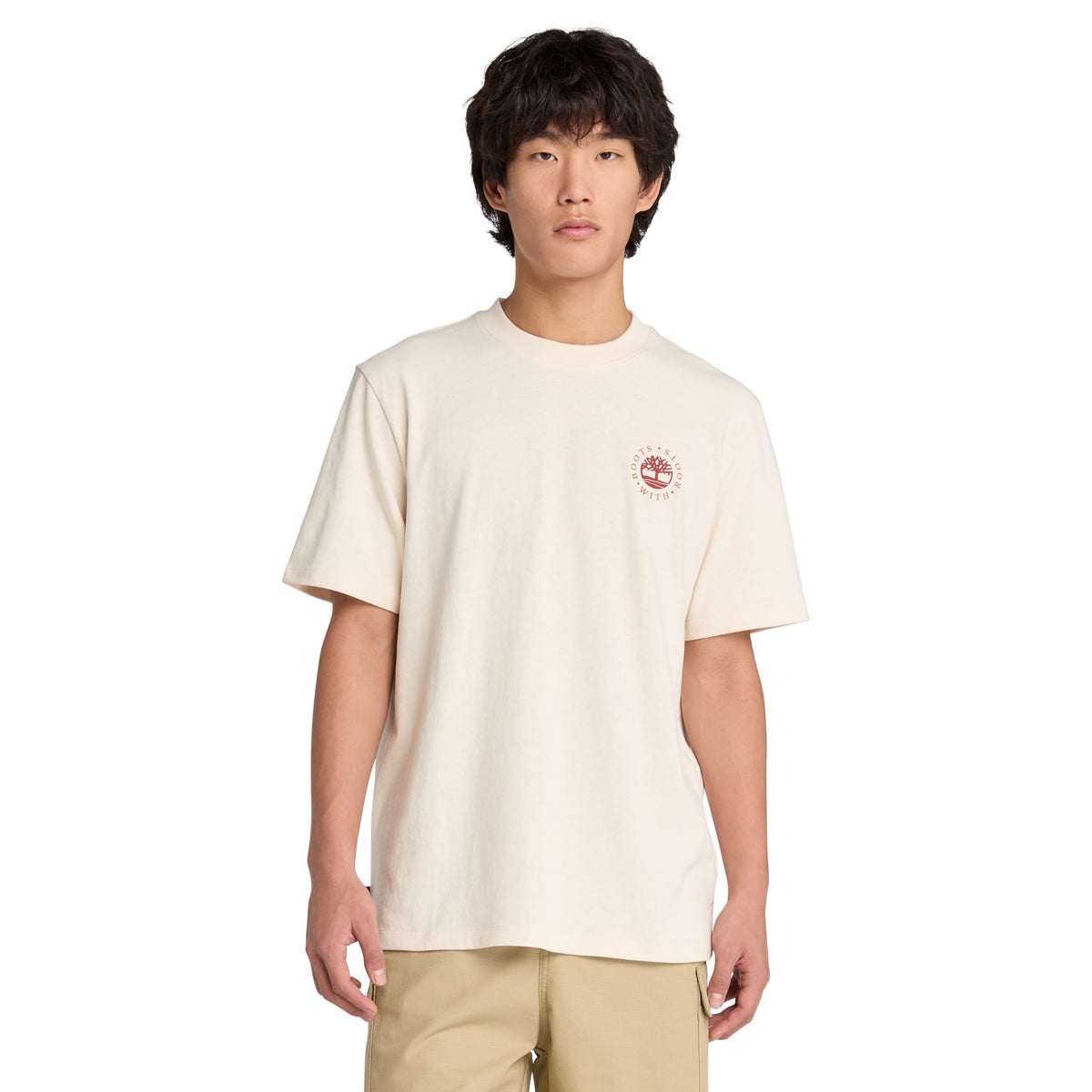 Men's Washed Boot Lab Back Graphic Tee by Timberland – Cotton, Undyed