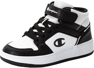 Champion Boys' Rebound 2.0 Mid B GS Trainers, Bianco Nero Bianco Ww019, 22 EU