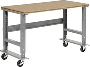 Global Industrial Mobile Adjustable Height Workbench C-Channel Leg, 800 Lbs
