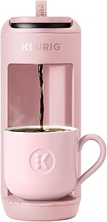 Keurig K-Mini Mate Single Serve K-Cup Pod Coffee Maker, Brews Up to 12 oz Cup, Compact Portable Coffee Machine for Small Spaces, Great for Dorms & Offices, Pink Sands