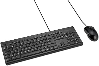 Kensington KM100 EQ Wired Desktop Set (Keyboard & Mouse), Belgian, W129044800 ((Keyboard & Mouse), Belgian)