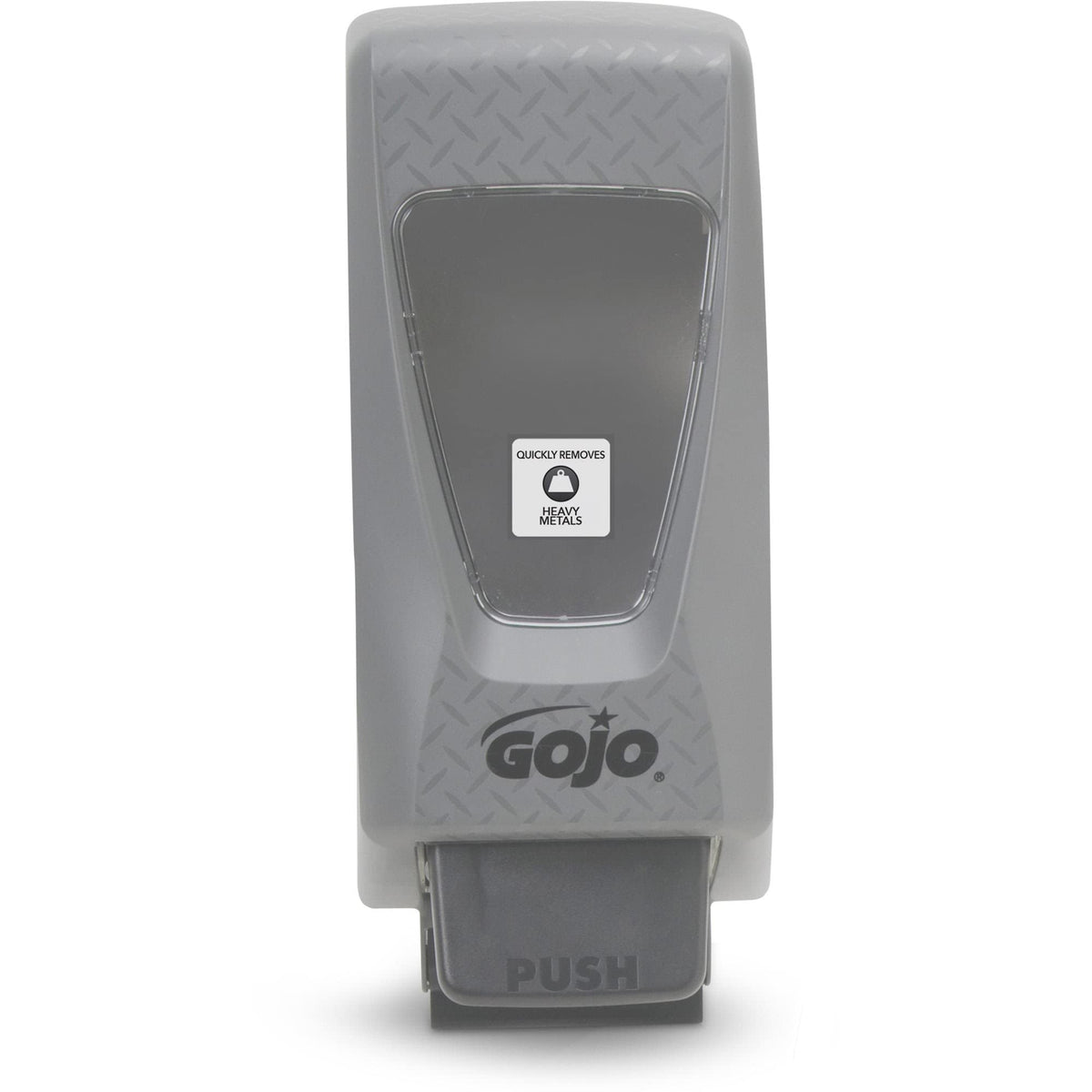 PRO TDX Manual Hand Soap Dispenser by GOJO – Large, Durable ABS Plastic with rugged polycarbonate view windows (both recycling code number 7)., Gray, Model 7200-01