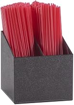 Classic Stir-Stick Holder – 5W x 5D x 5.125H, Black Plastic