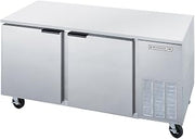 Beverage-Air 67" Stainless Two-Section Undercounter Freezer