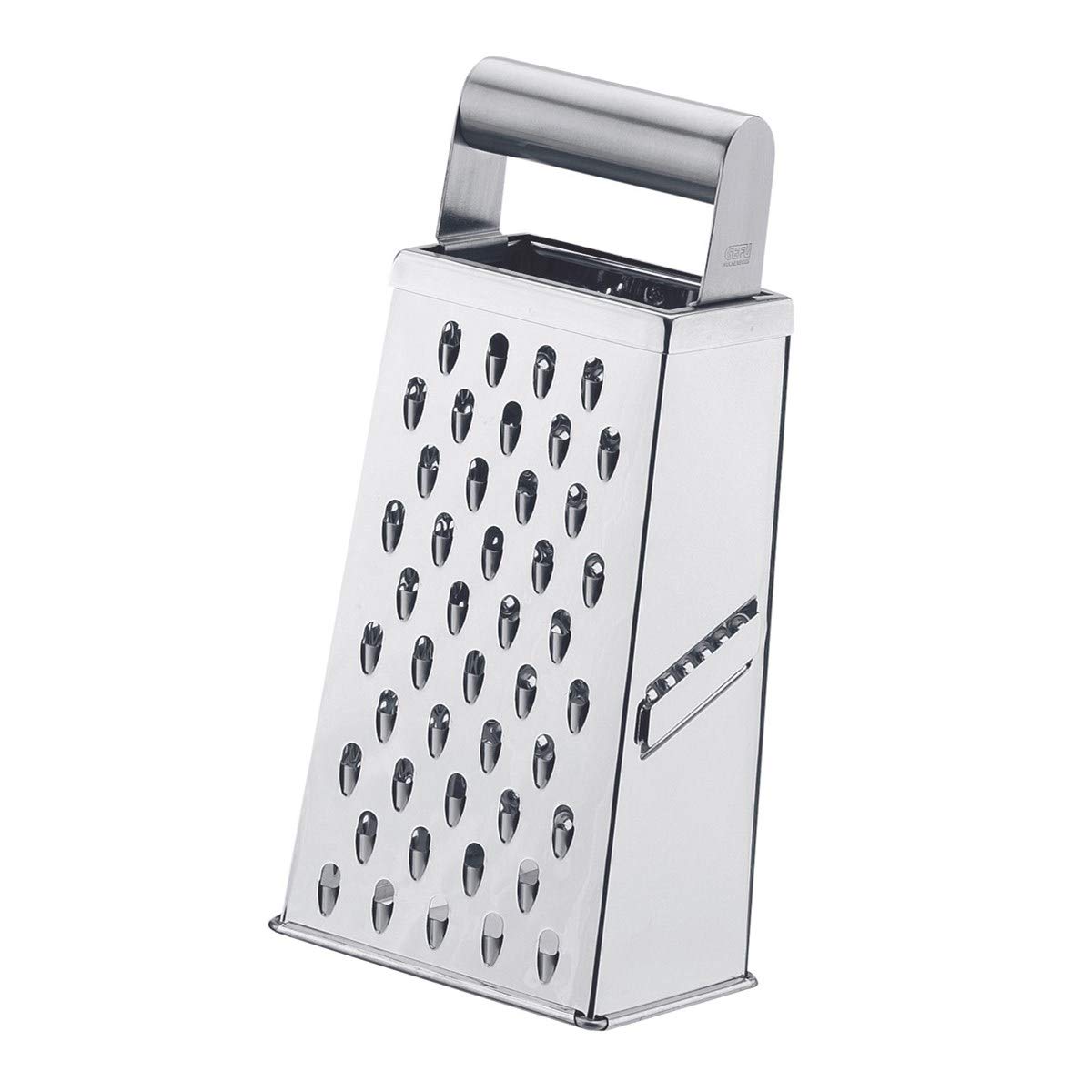 ER rf Square Grater by GEFU – 24cm, Stainless Steel, Silver, Model GF10750