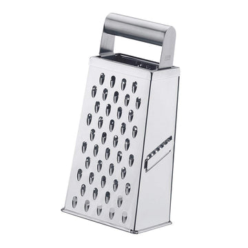 ER rf Square Grater by GEFU – 24cm, Stainless Steel, Silver, Model GF10750