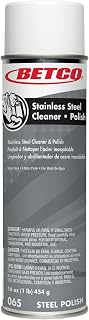 Betco Aerosol Stainless Steel Cleaner And Polish, 17 Oz Can, Case Of 12