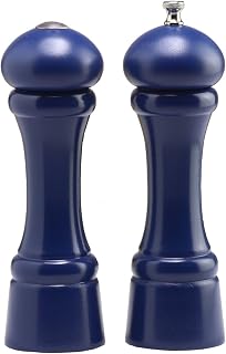 Chef Specialties 8 Inch Windsor Pepper Mill and Salt Shaker Set - Cobalt Blue