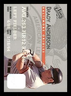 Baseball MLB 1995 Studio #187 Brady Anderson #187 NM Orioles